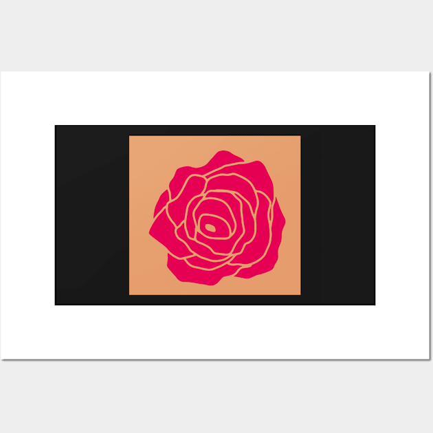 pink rose Wall Art by DuckieN